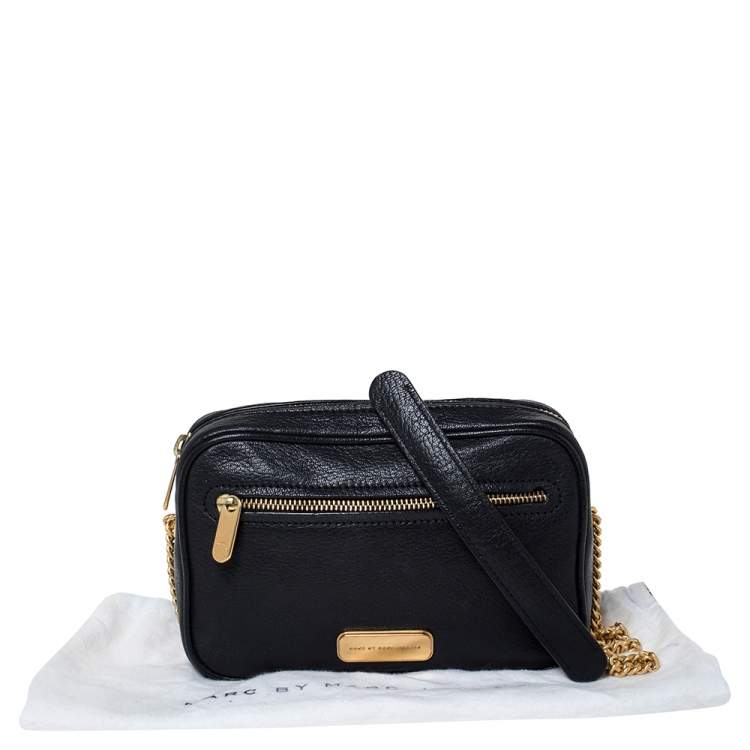 Pre Owned Marc by Marc Jacobs Black Leather Sally Shoulder Bag