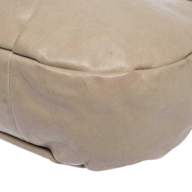 Pre Owned Marc by Marc Jacobs Beige Leather Classic Q Hillier Hobo