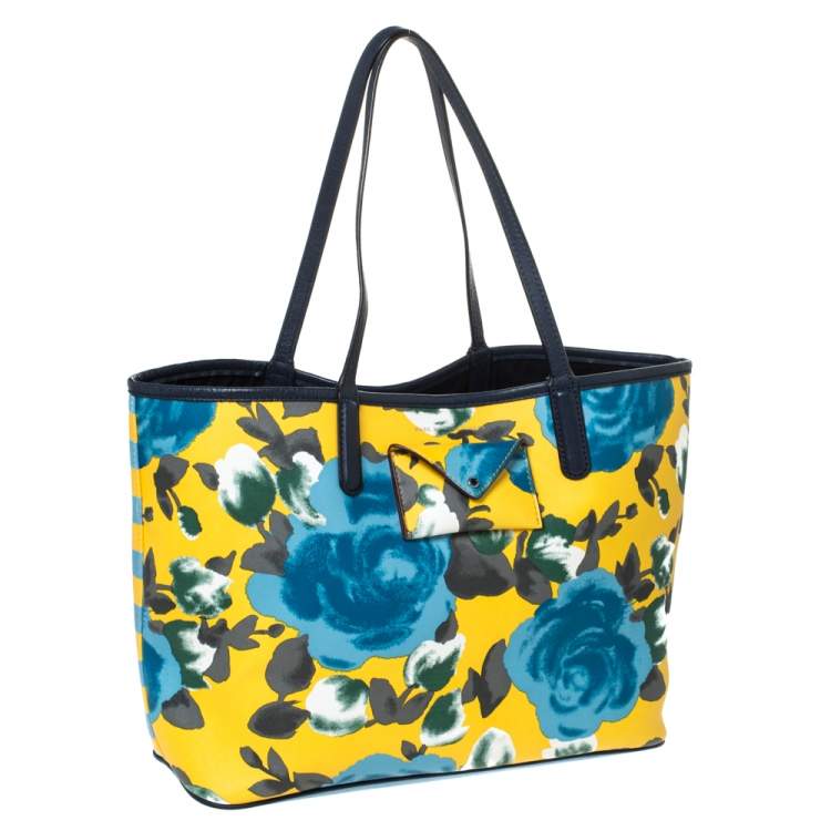 Pre Owned Marc by Marc Jacobs Multicolor Floral Print Coated Canvas Tote
