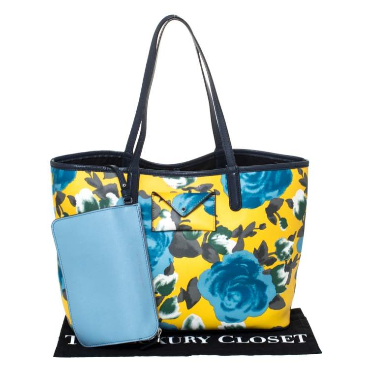 Pre Owned Marc by Marc Jacobs Multicolor Floral Print Coated Canvas Tote