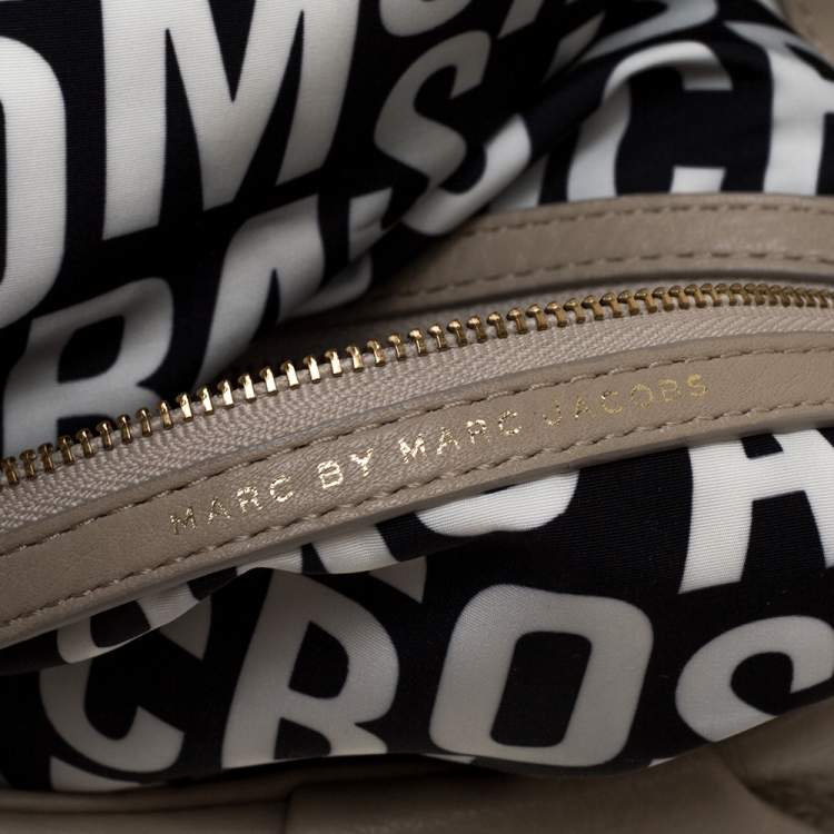 مملوكة مسبقًا Marc by Marc Jacobs Beige/Blue Leather Classic Q Natasha Crossbody Bag