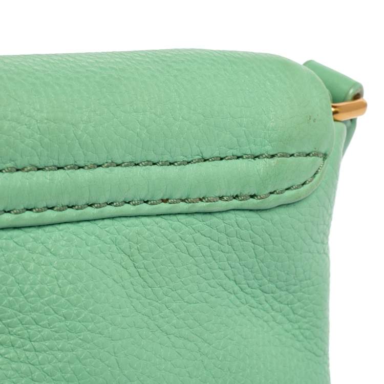 Pre Owned Marc by Marc Jacobs Mint Green Leather Classic Q Karlie Shoulder Bag