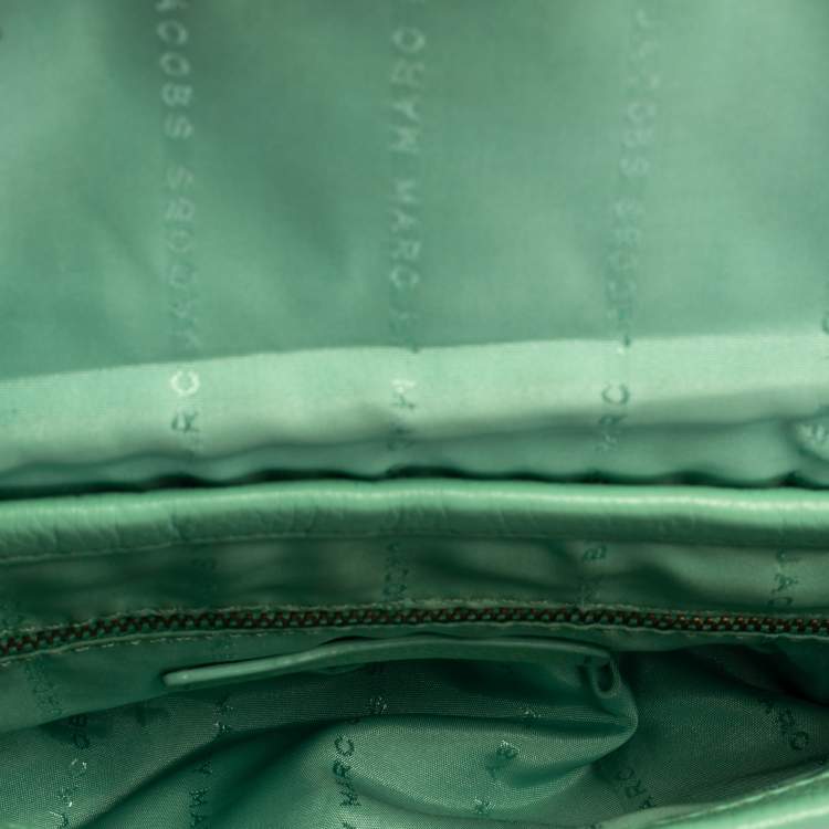 Pre Owned Marc by Marc Jacobs Mint Green Leather Classic Q Karlie Shoulder Bag