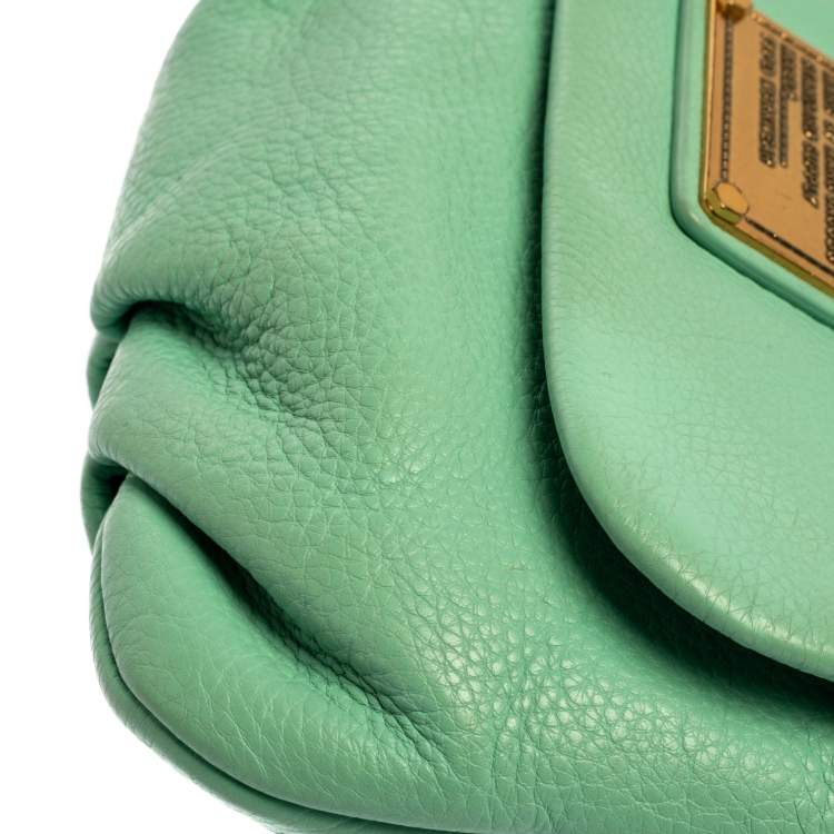 Pre Owned Marc by Marc Jacobs Mint Green Leather Classic Q Karlie Shoulder Bag