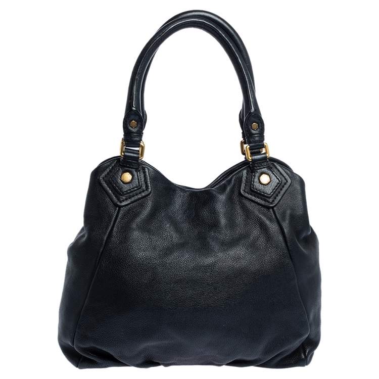 Pre Owned Marc by Marc Jacobs Black Leather Classic Q Francesca Shoulder Bag 