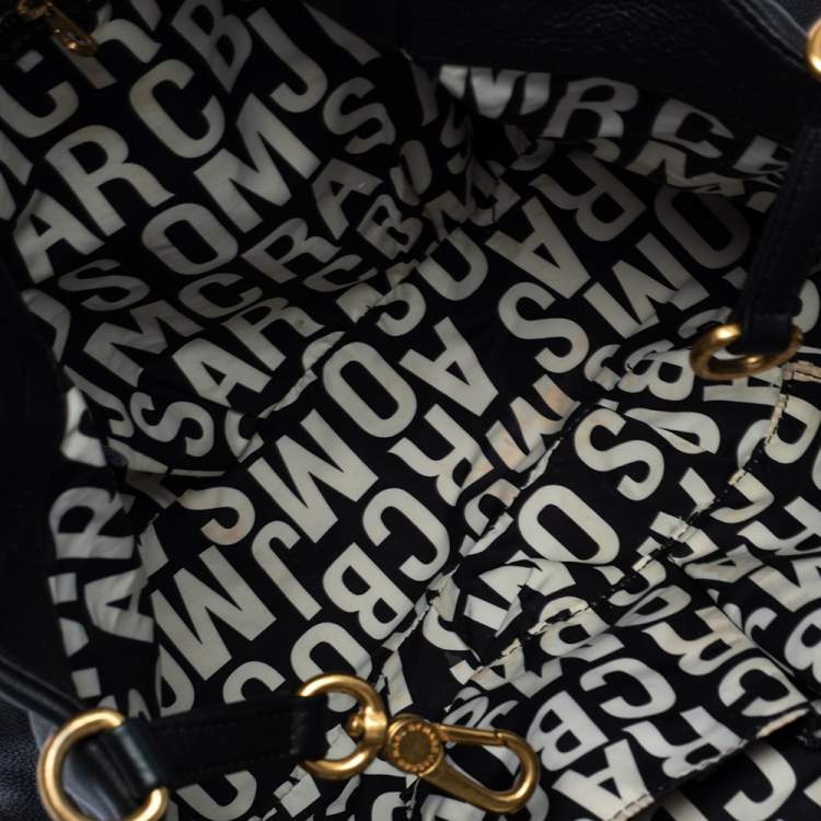 Pre Owned Marc by Marc Jacobs Black Leather Classic Q Francesca Shoulder Bag 