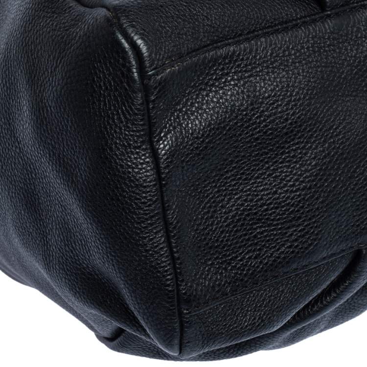 Pre Owned Marc by Marc Jacobs Black Leather Classic Q Francesca Shoulder Bag 
