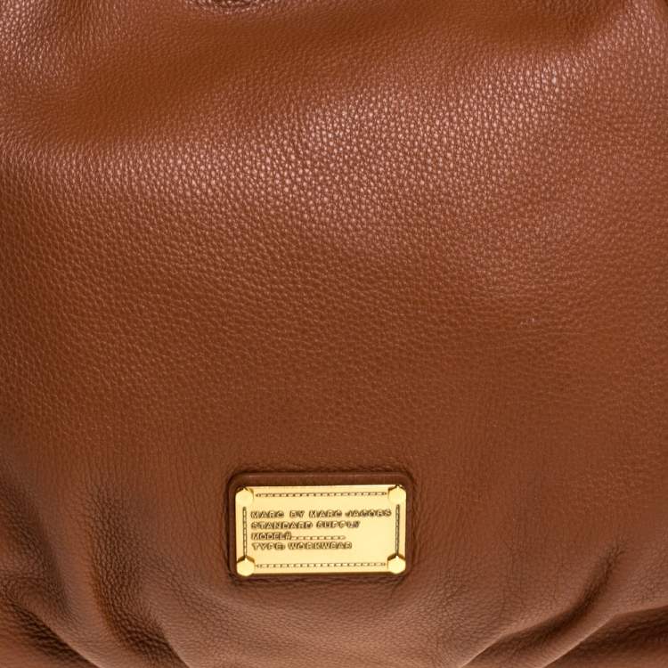Pre Owned Marc by Marc Jacobs Brown Leather Classic Q Francesca Shoulder Bag