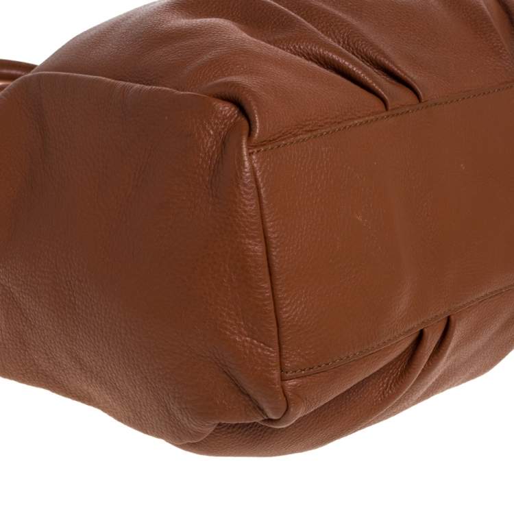 Pre Owned Marc by Marc Jacobs Brown Leather Classic Q Francesca Shoulder Bag
