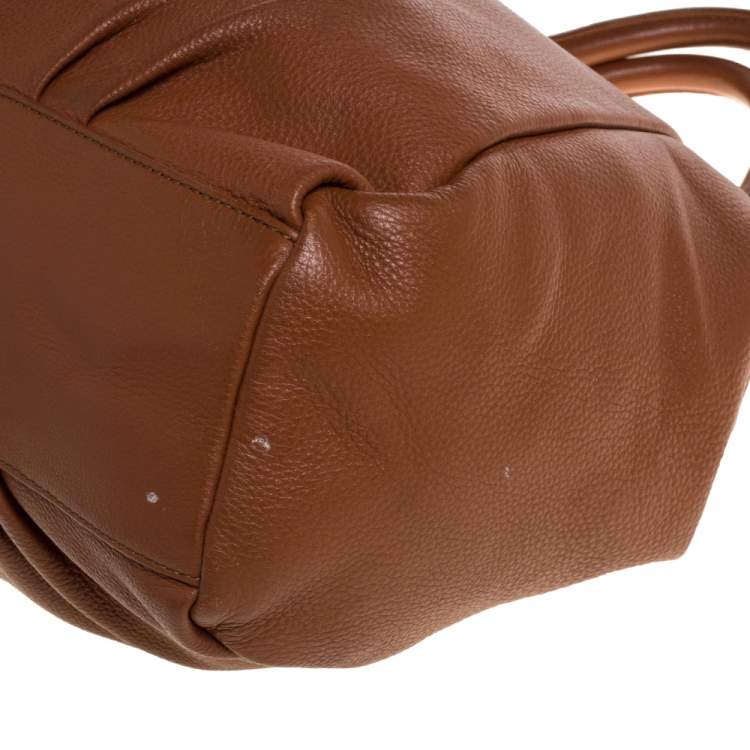 Pre Owned Marc by Marc Jacobs Brown Leather Classic Q Francesca Shoulder Bag