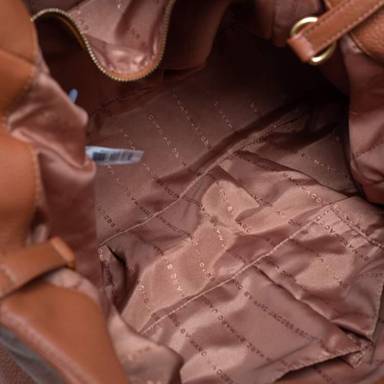 Pre Owned Marc by Marc Jacobs Brown Leather Classic Q Francesca Shoulder Bag