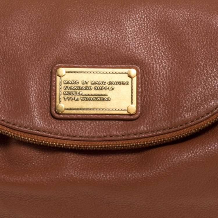 Pre Owned Marc by Marc Jacobs Tan Leather Classic Q Natasha Crossbody Bag