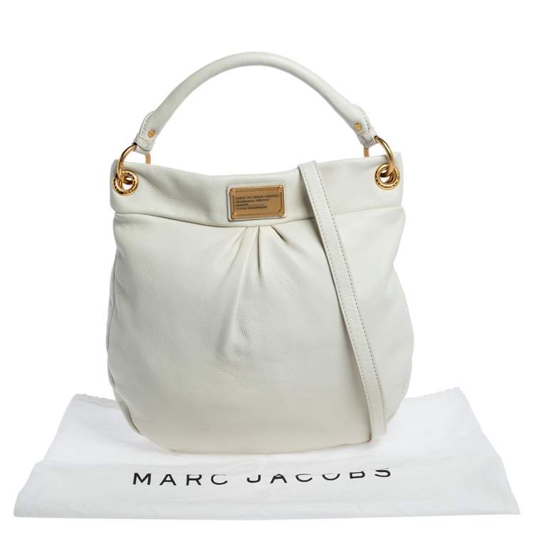 مملوكة مسبقًا Marc by Marc Jacobs Off White Leather New Q Hillier Hobo