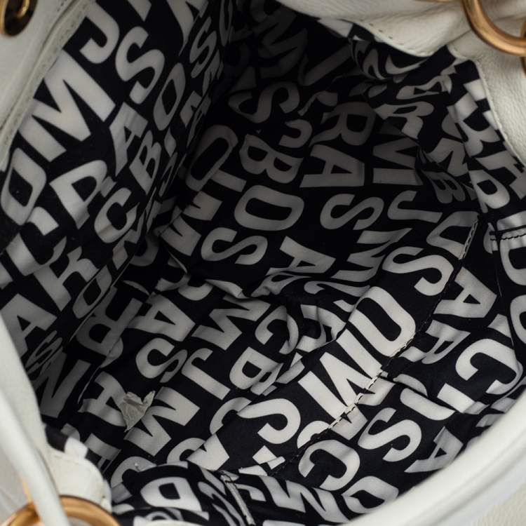 مملوكة مسبقًا Marc by Marc Jacobs Off White Leather New Q Hillier Hobo