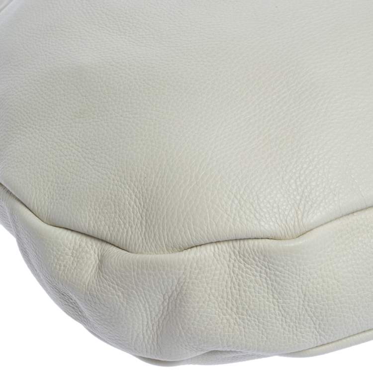 مملوكة مسبقًا Marc by Marc Jacobs Off White Leather New Q Hillier Hobo