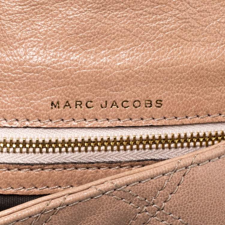 Pre Owned Marc by Marc Jacobs Beige Leather Eugenie Clutch