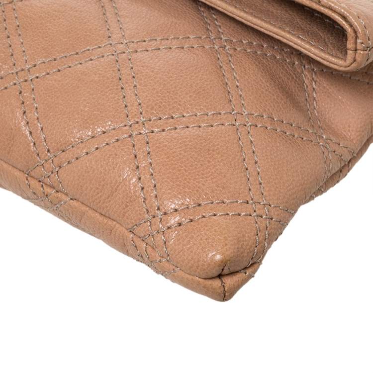 Pre Owned Marc by Marc Jacobs Beige Leather Eugenie Clutch
