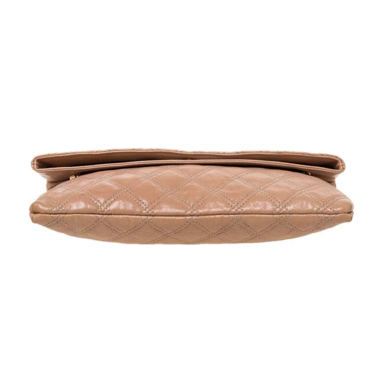 Pre Owned Marc by Marc Jacobs Beige Leather Eugenie Clutch