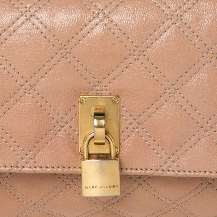 Pre Owned Marc by Marc Jacobs Beige Leather Eugenie Clutch