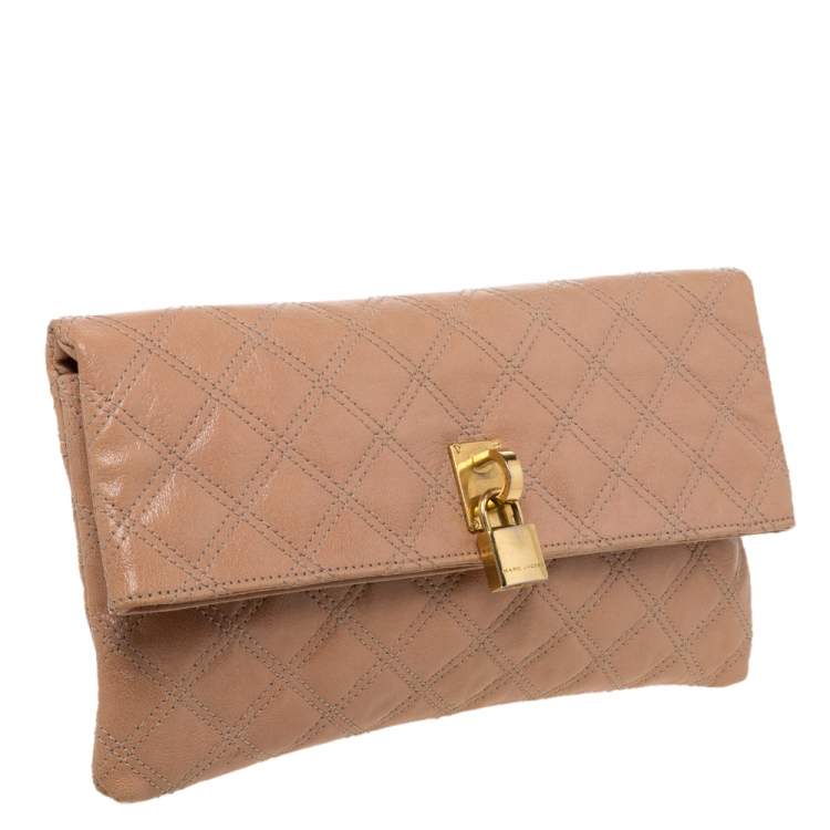 Pre Owned Marc by Marc Jacobs Beige Leather Eugenie Clutch