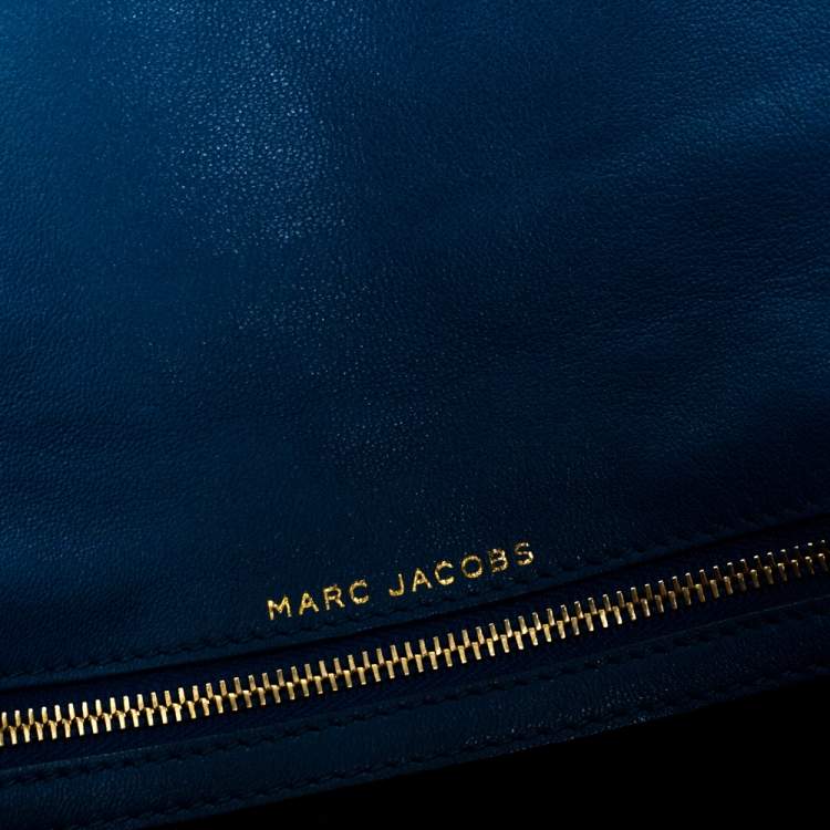 مملوكة مسبقًا Marc by Marc Jacobs Blue Quilted Leather Large Eugenie Clutch