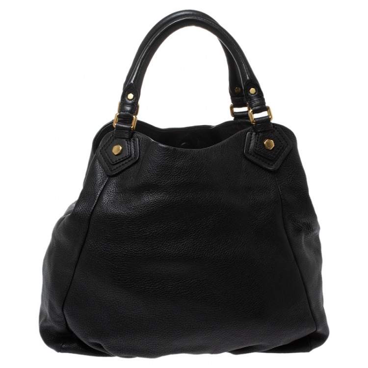 Pre Owned Marc by Marc Jacobs Black Leather Classic Q Francesca Shoulder Bag