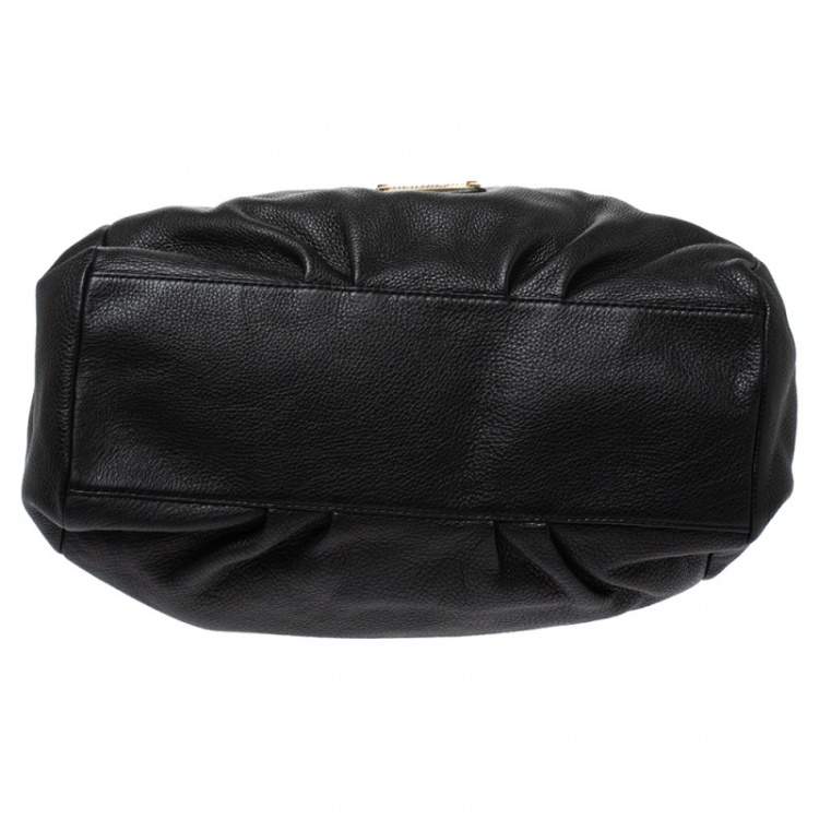 Pre Owned Marc by Marc Jacobs Black Leather Classic Q Francesca Shoulder Bag