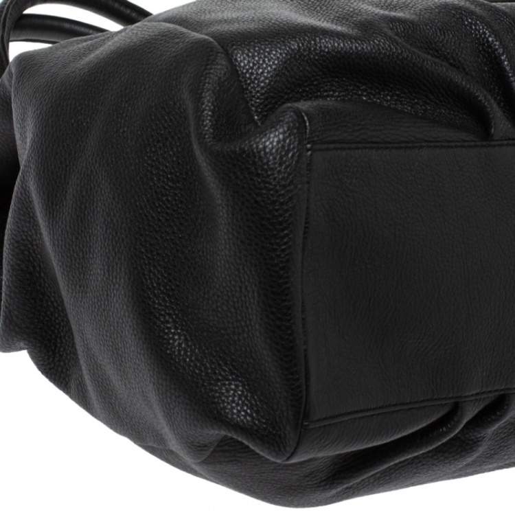 Pre Owned Marc by Marc Jacobs Black Leather Classic Q Francesca Shoulder Bag