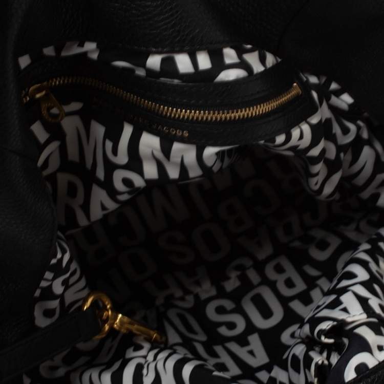 Pre Owned Marc by Marc Jacobs Black Leather Classic Q Francesca Shoulder Bag