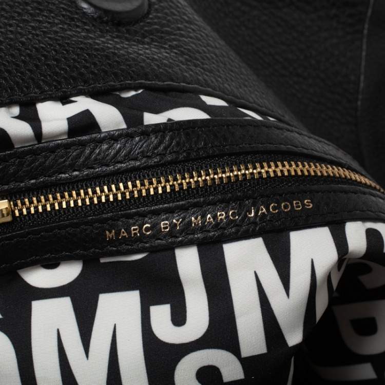 Pre Owned Marc by Marc Jacobs Black Leather Classic Q Francesca Shoulder Bag