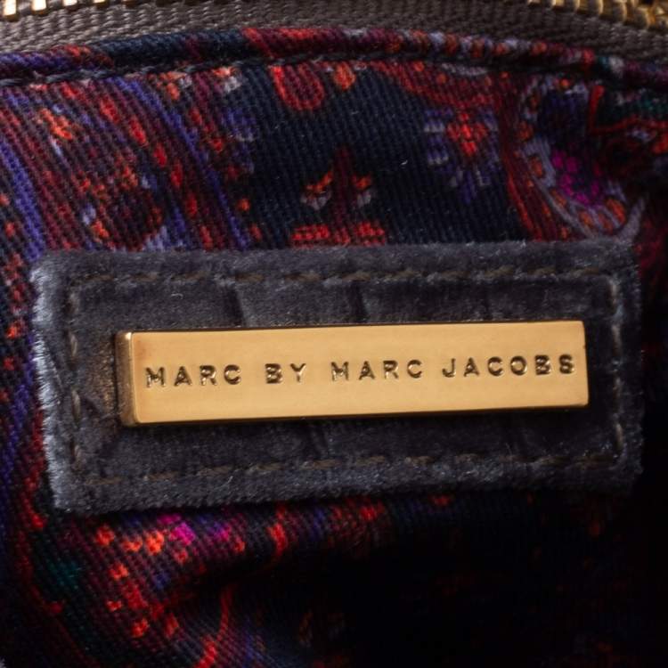 مملوكة مسبقًا Marc by Marc Jacobs Grey Velvet Shoulder Bag