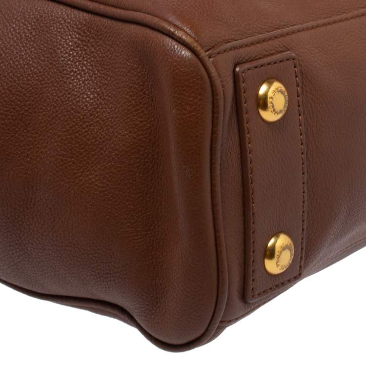 Pre Owned Marc By Marc Jacobs Brown Soft Leather Bentley Tote