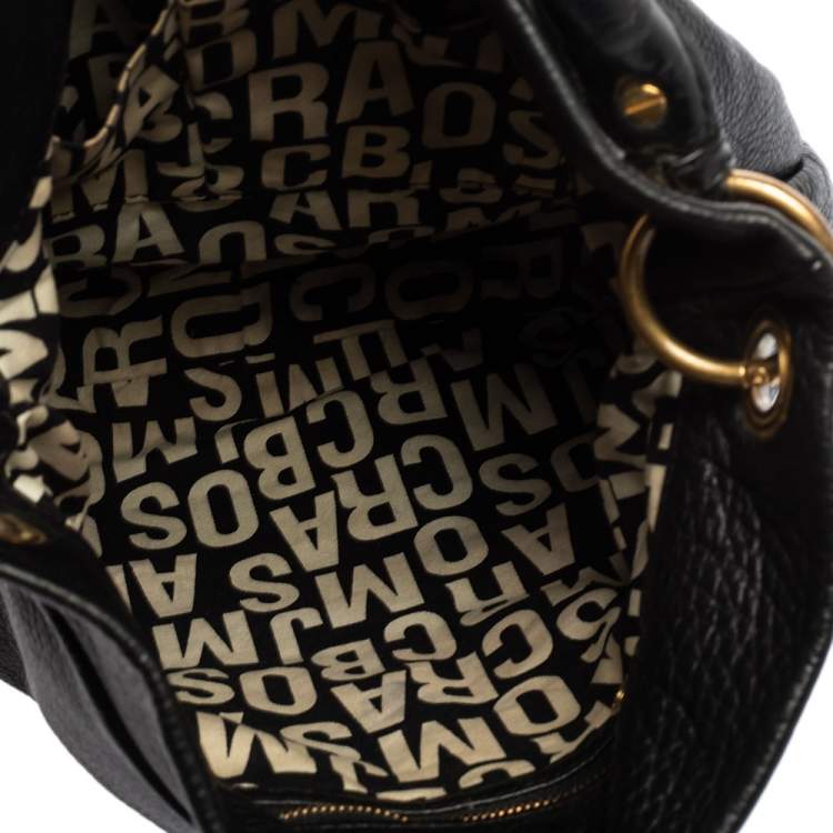 Pre Owned Marc by Marc Jacobs Black Leather Classic Q Hillier Hobo