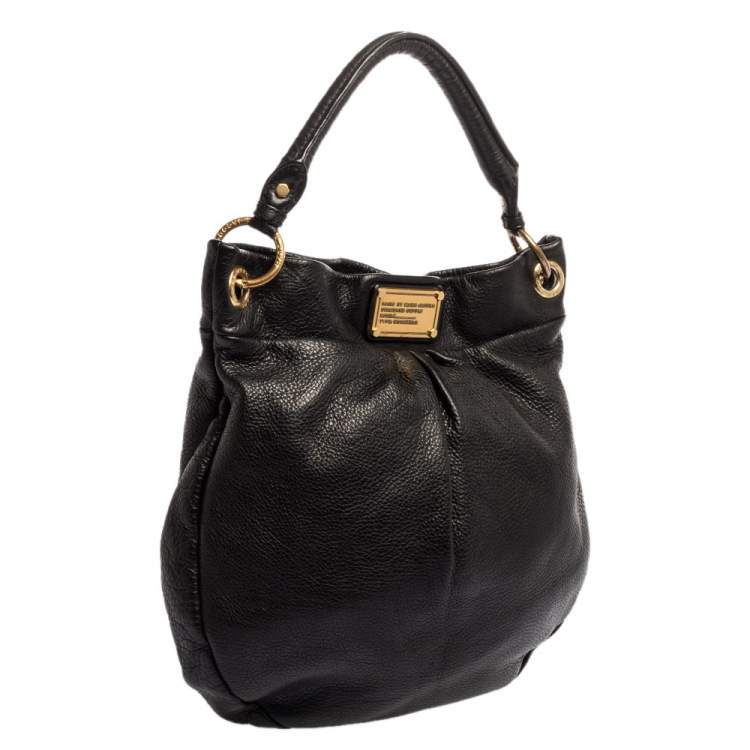 Pre Owned Marc by Marc Jacobs Black Leather Classic Q Hillier Hobo