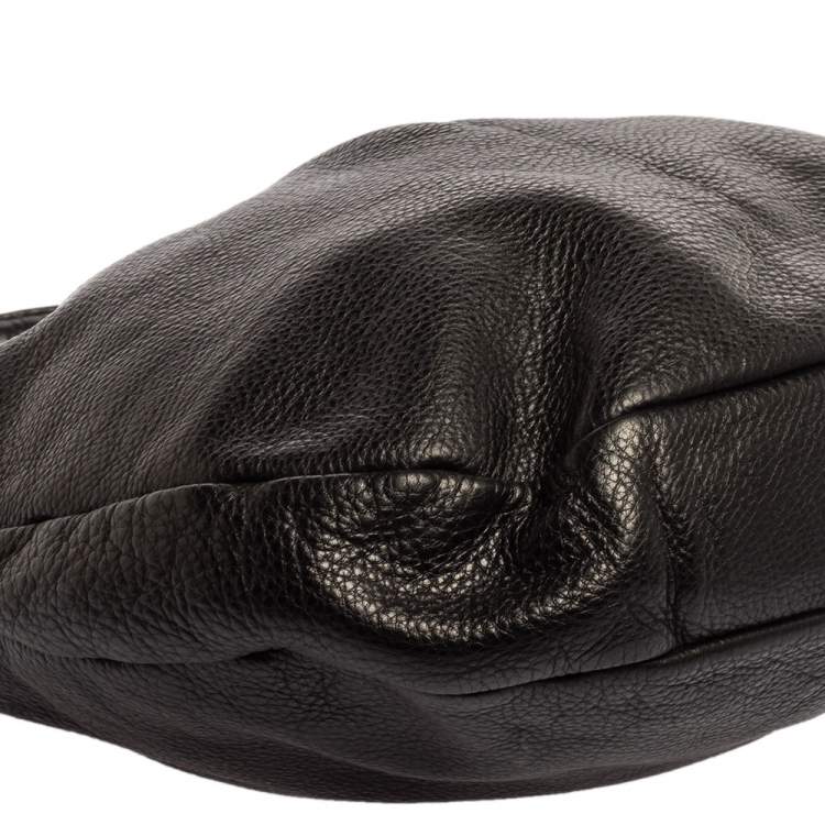 Pre Owned Marc by Marc Jacobs Black Leather Classic Q Hillier Hobo