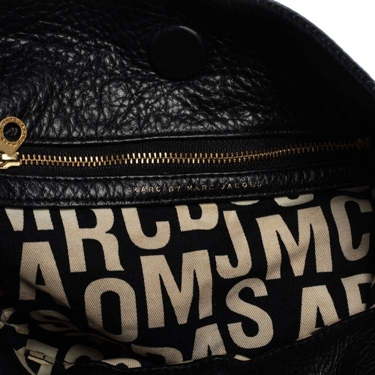 Pre Owned Marc by Marc Jacobs Black Leather Classic Q Hillier Hobo