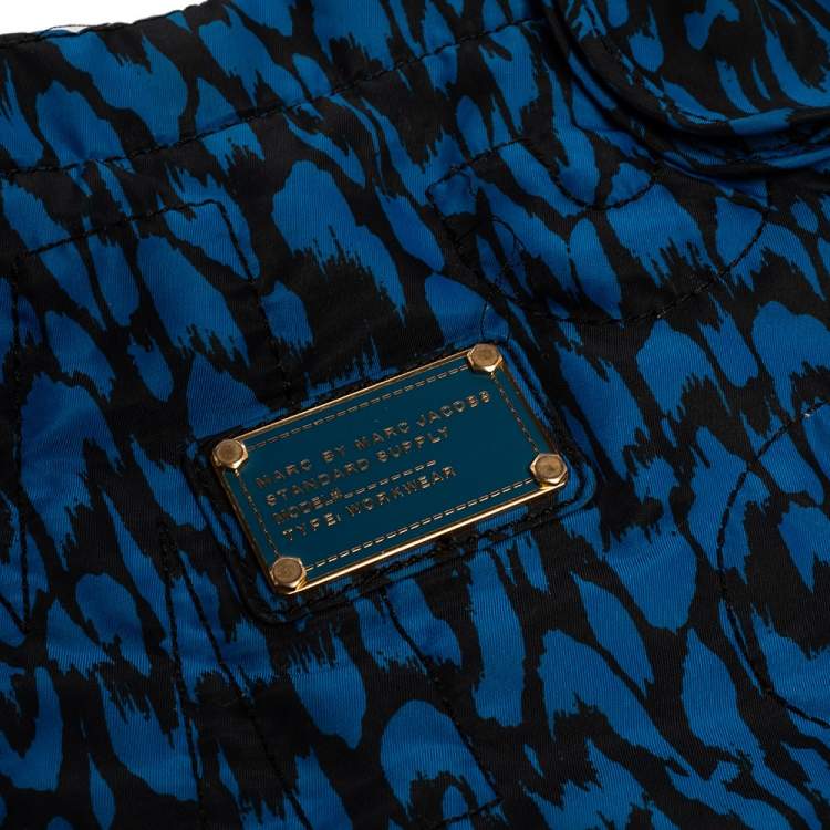 Pre Owned Marc by Marc Jacobs Blue/Black Nylon Pretty Tate Tote