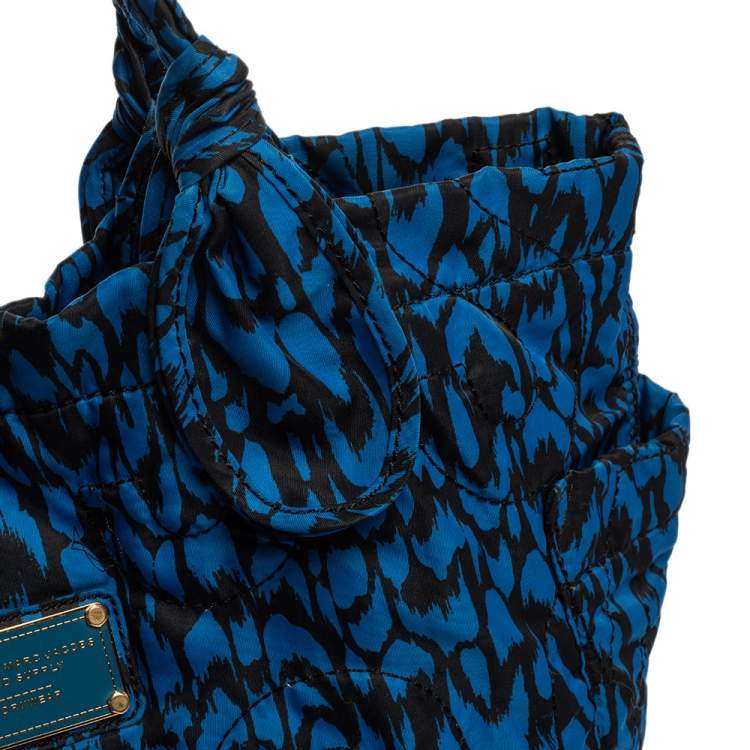 Pre Owned Marc by Marc Jacobs Blue/Black Nylon Pretty Tate Tote