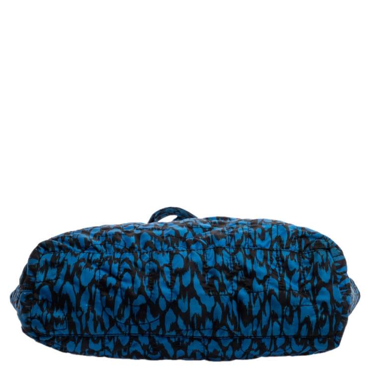 Pre Owned Marc by Marc Jacobs Blue/Black Nylon Pretty Tate Tote