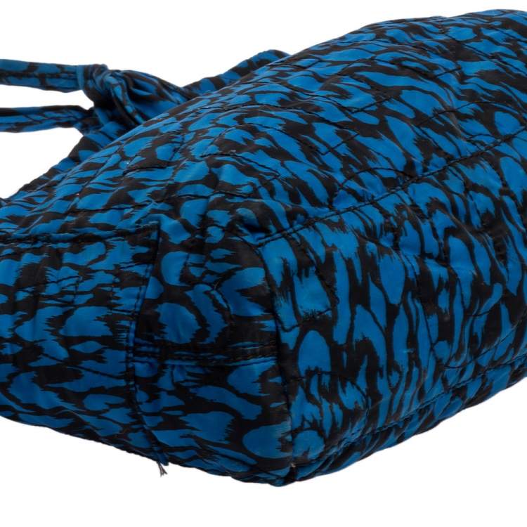 Pre Owned Marc by Marc Jacobs Blue/Black Nylon Pretty Tate Tote