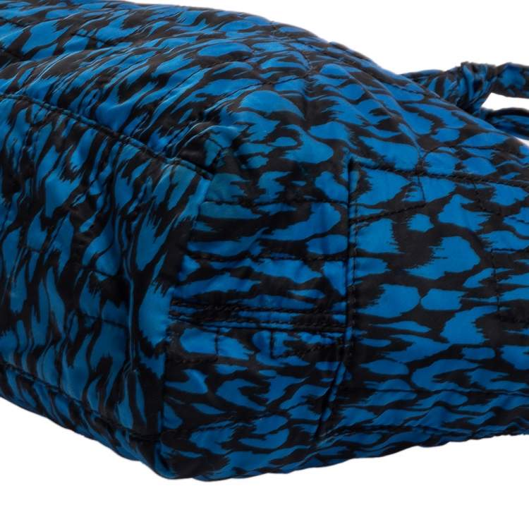 Pre Owned Marc by Marc Jacobs Blue/Black Nylon Pretty Tate Tote
