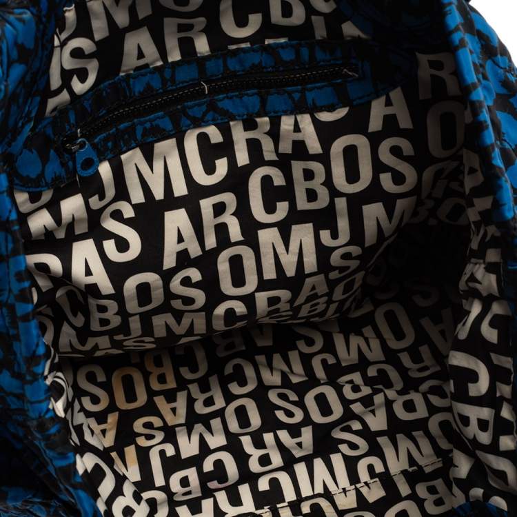 Pre Owned Marc by Marc Jacobs Blue/Black Nylon Pretty Tate Tote