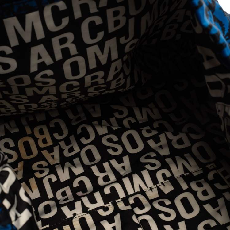 Pre Owned Marc by Marc Jacobs Blue/Black Nylon Pretty Tate Tote
