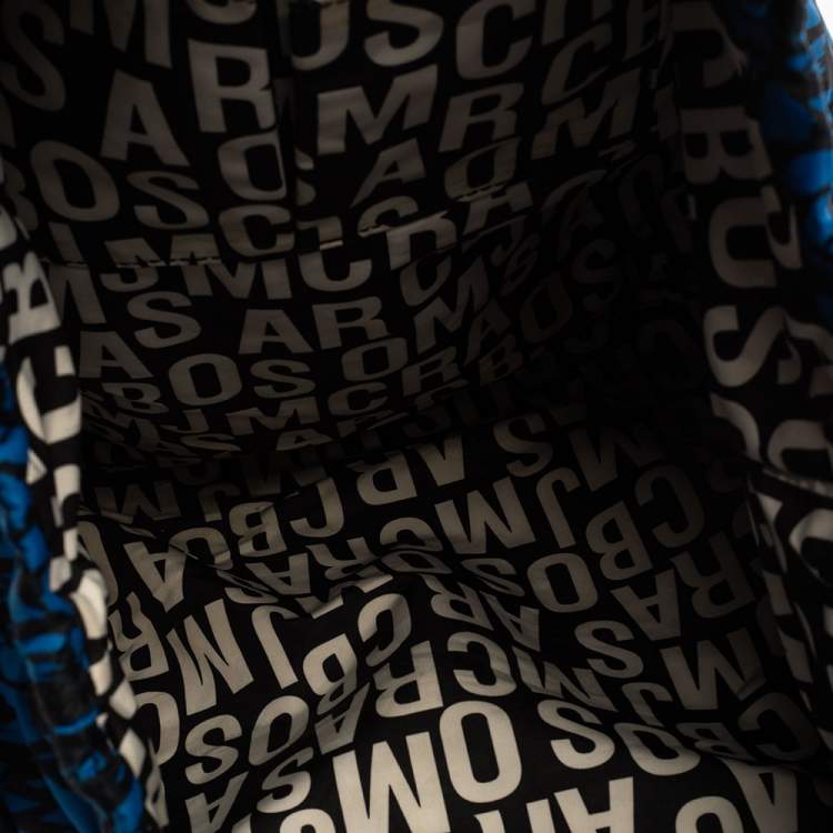 Pre Owned Marc by Marc Jacobs Blue/Black Nylon Pretty Tate Tote