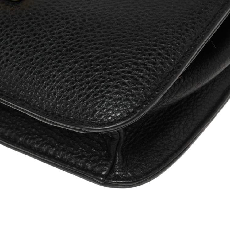 Pre Owned Marc by Marc Jacobs Black Leather Bianca Jane On A Leash Crossbody Bag