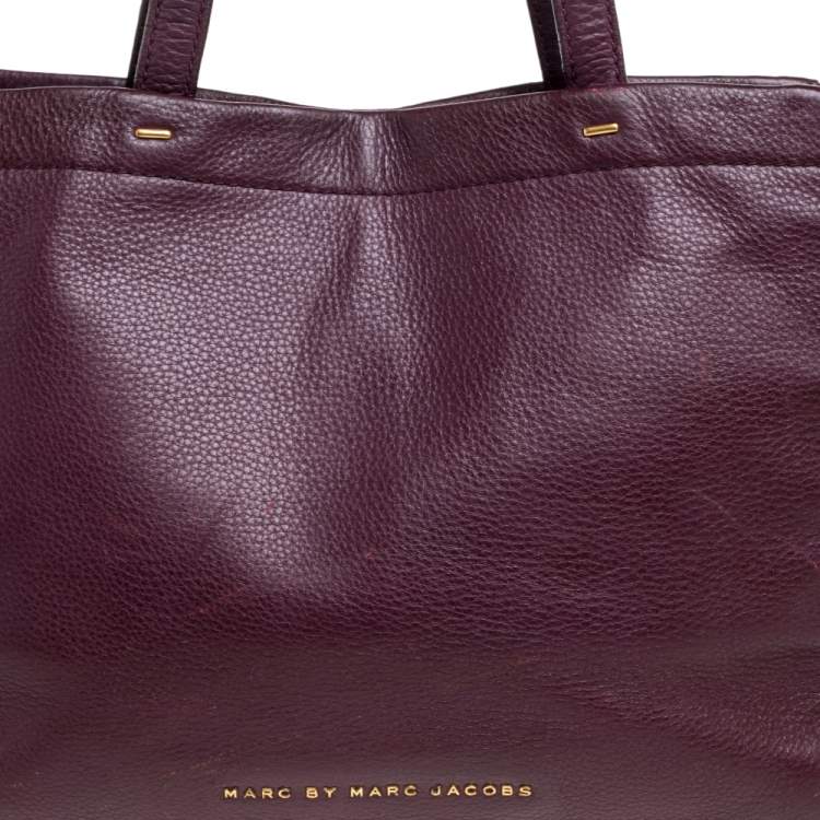 Pre Owned Marc by Marc Jacobs Black Leather What's The T Woodland Tote 