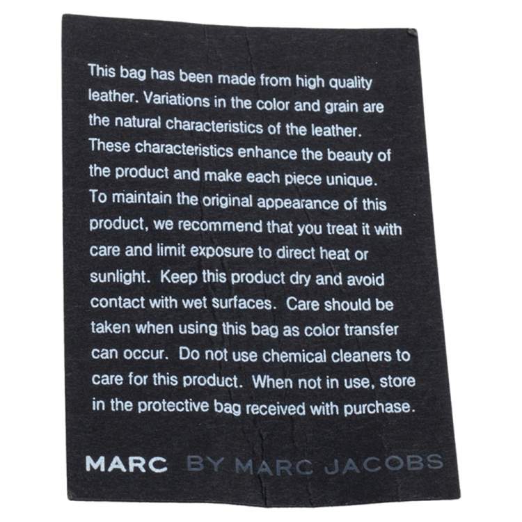 Pre Owned Marc by Marc Jacobs Black Leather What's The T Woodland Tote 