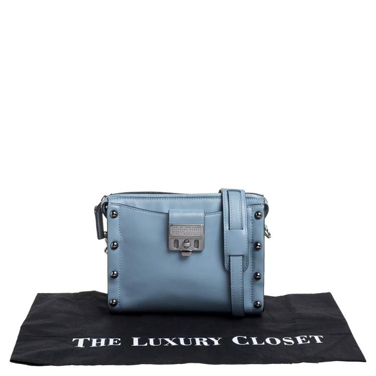 Pre Owned Marc by Marc Jacobs Blue Leather Espionage Shoulder Bag