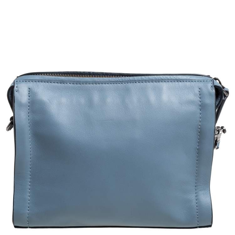 Pre Owned Marc by Marc Jacobs Blue Leather Espionage Shoulder Bag