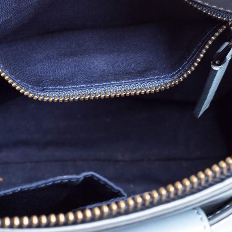 Pre Owned Marc by Marc Jacobs Blue Leather Espionage Shoulder Bag